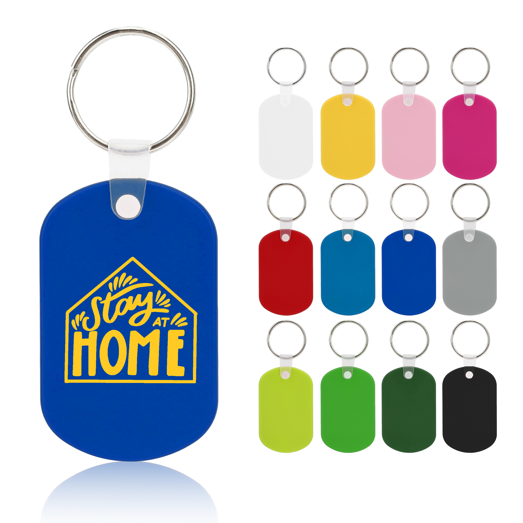 Oval Plastic Retro Key Holder 11