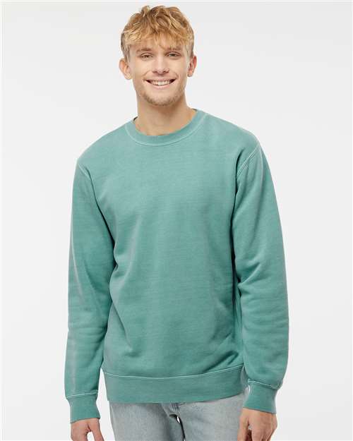 Unisex Midweight Pigment-Dyed Crewneck Sweatshirt - PRM3500 77