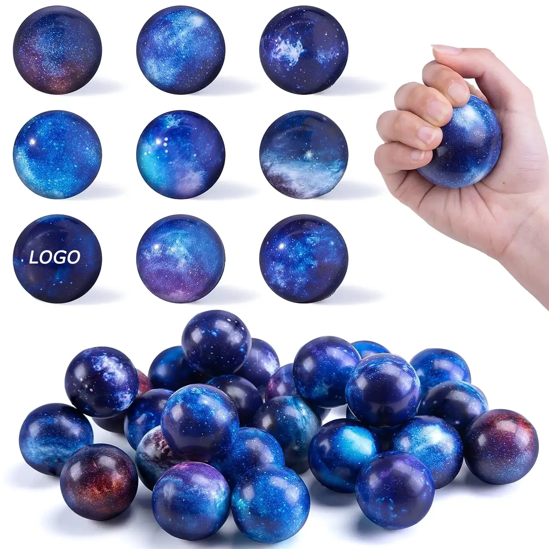 Pu Foam Stress Squeeze Balls For Fidget Toys 2