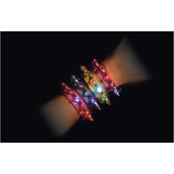 Flashing spike bracelet cuff 1
