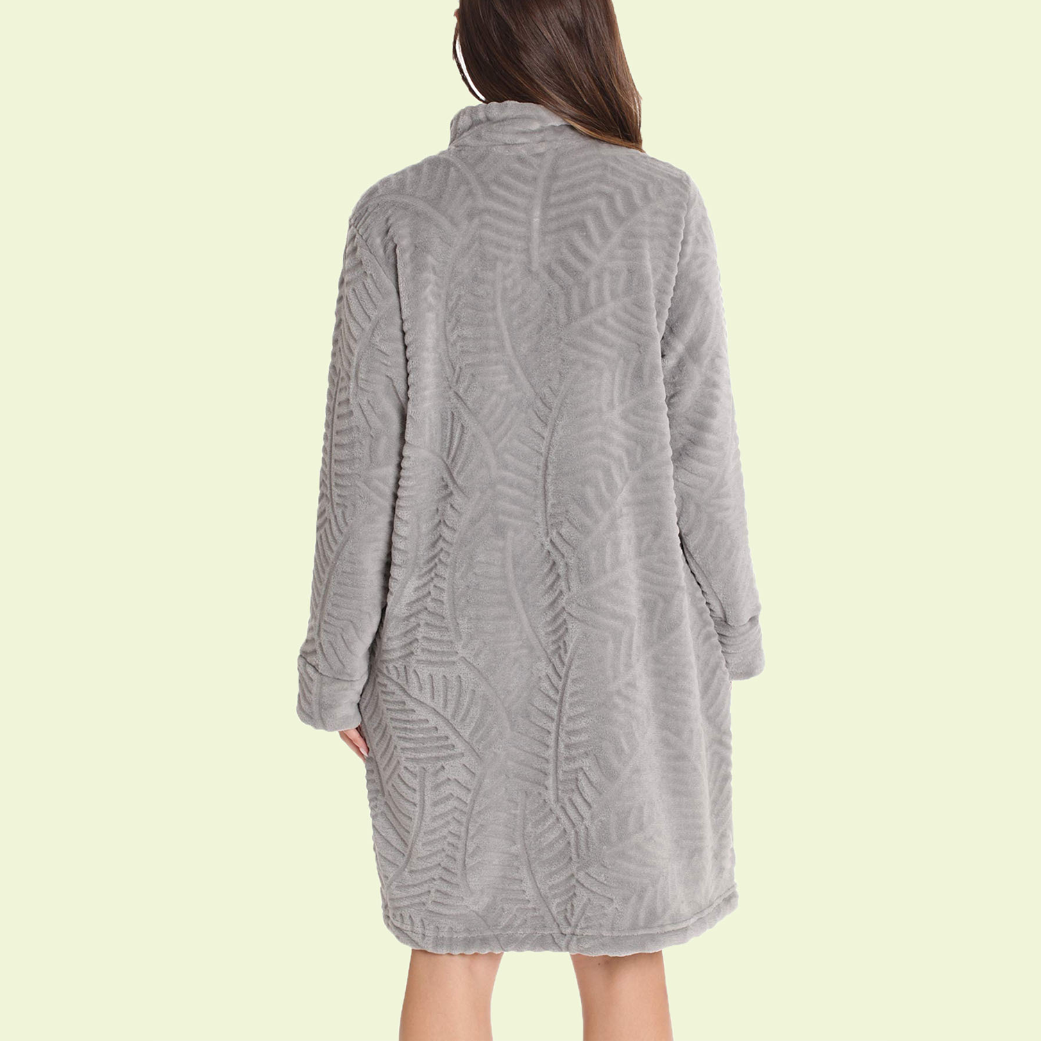 Zipper Lounger Solid Robe 4