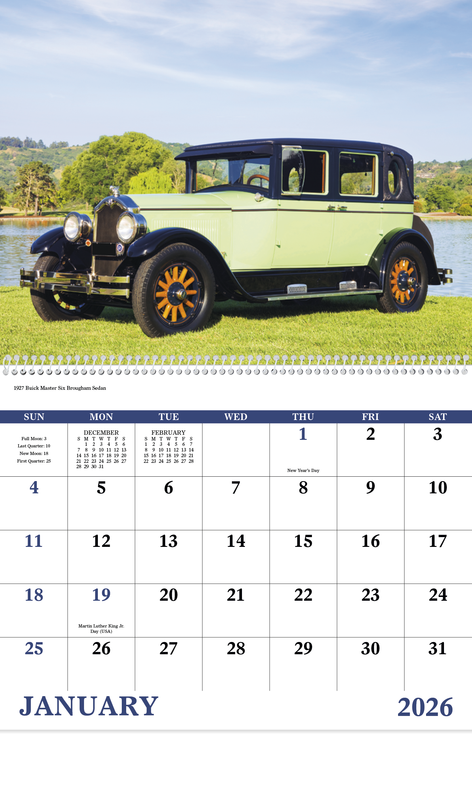 Good Value™ Antique Autos - Spiral Calendar 9