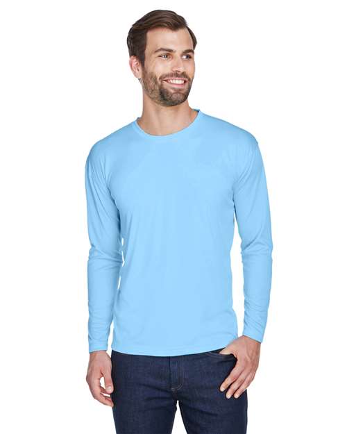 Men's Cool & Dry Sport Long Sleeve Performance Interlock T-Shirt - 8422 2