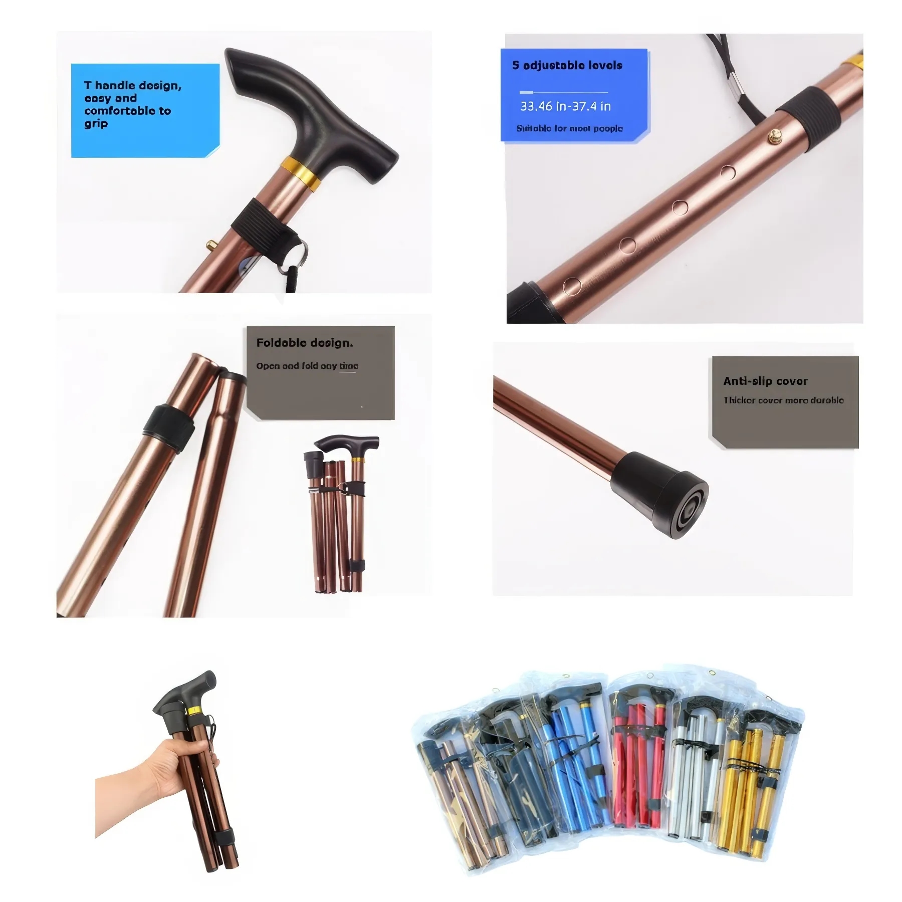 Lightweight Foldable Trekking Pole 4