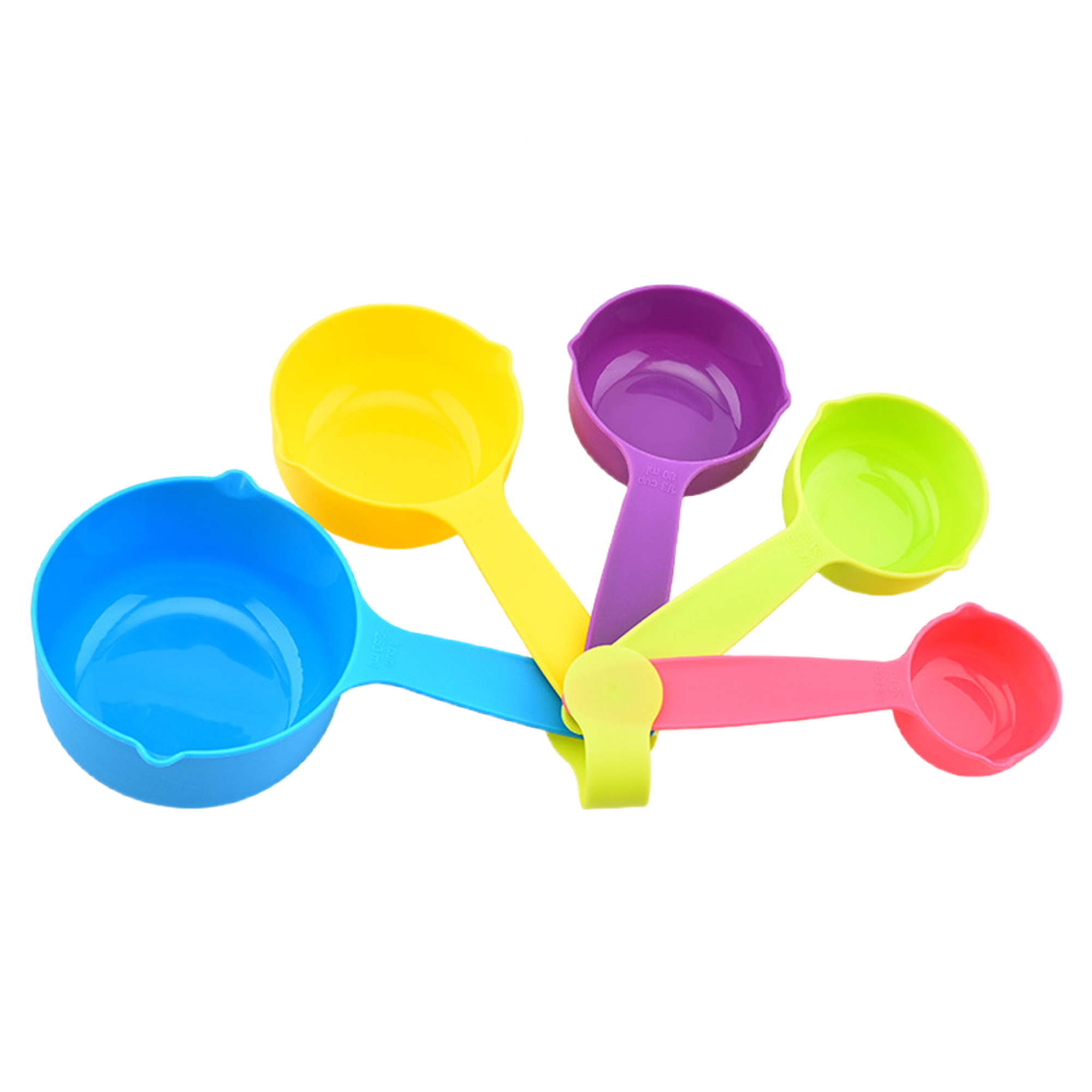 5-Piece Colorful Plastic Measuring Cup 3