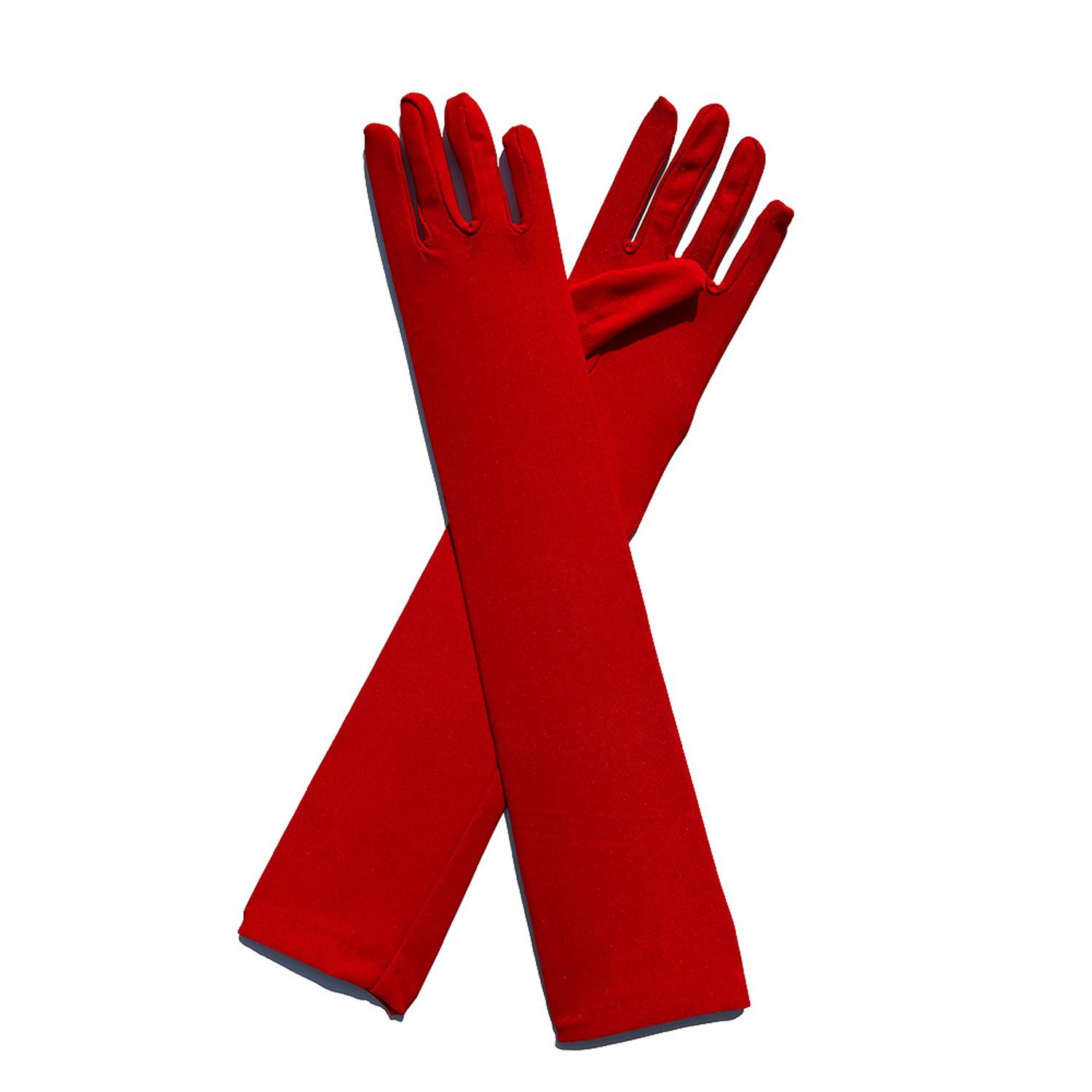 Women Long Stretchy Party Gloves 10