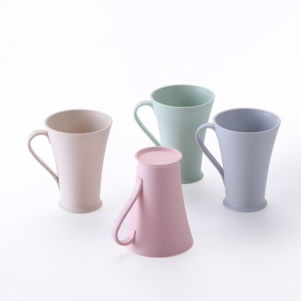 12OZ Wheat Fiber Cup with Handle 4