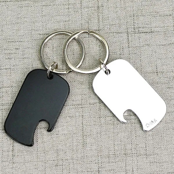 Dog Tag Bottle Opener Key Ring 1