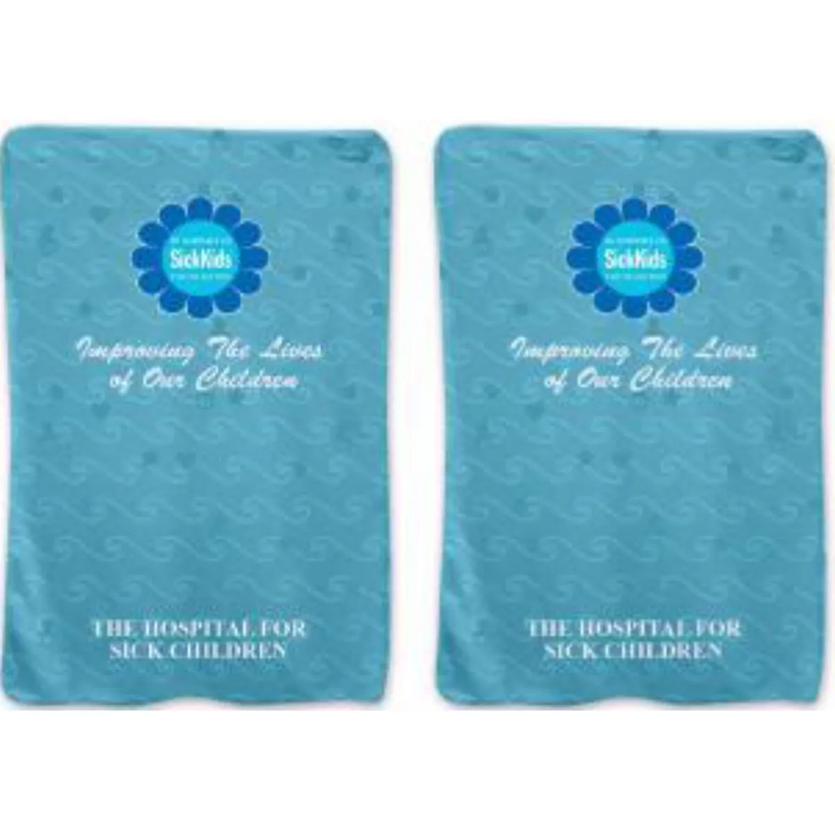 Sublimated Imported Fleece 2-Tone Baby Blanket, Front/Back 2