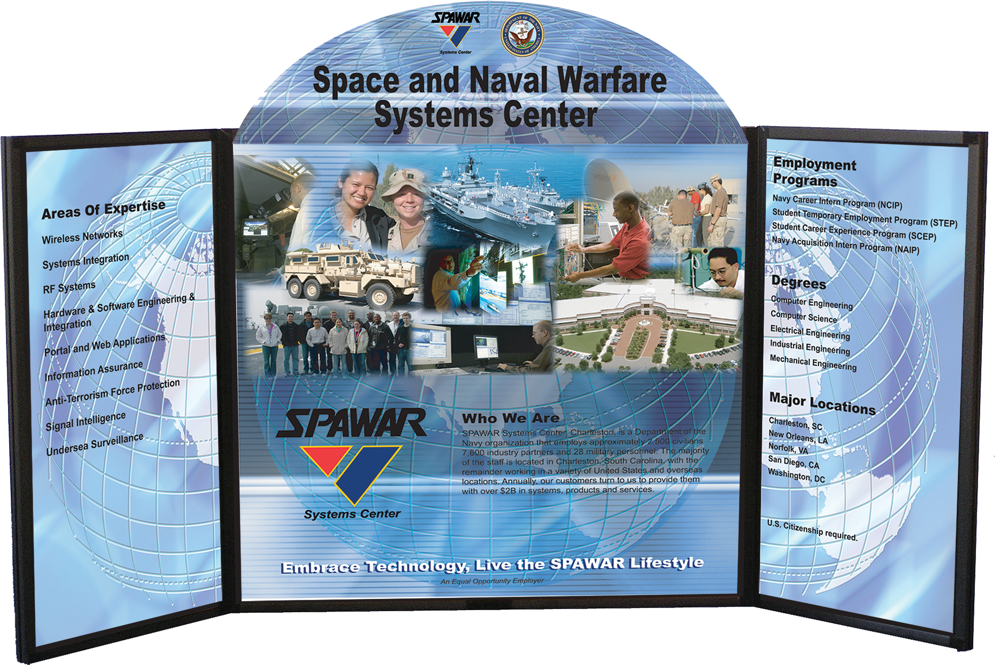 Voyager Maxi Panel Folding Panel Tabletop Display