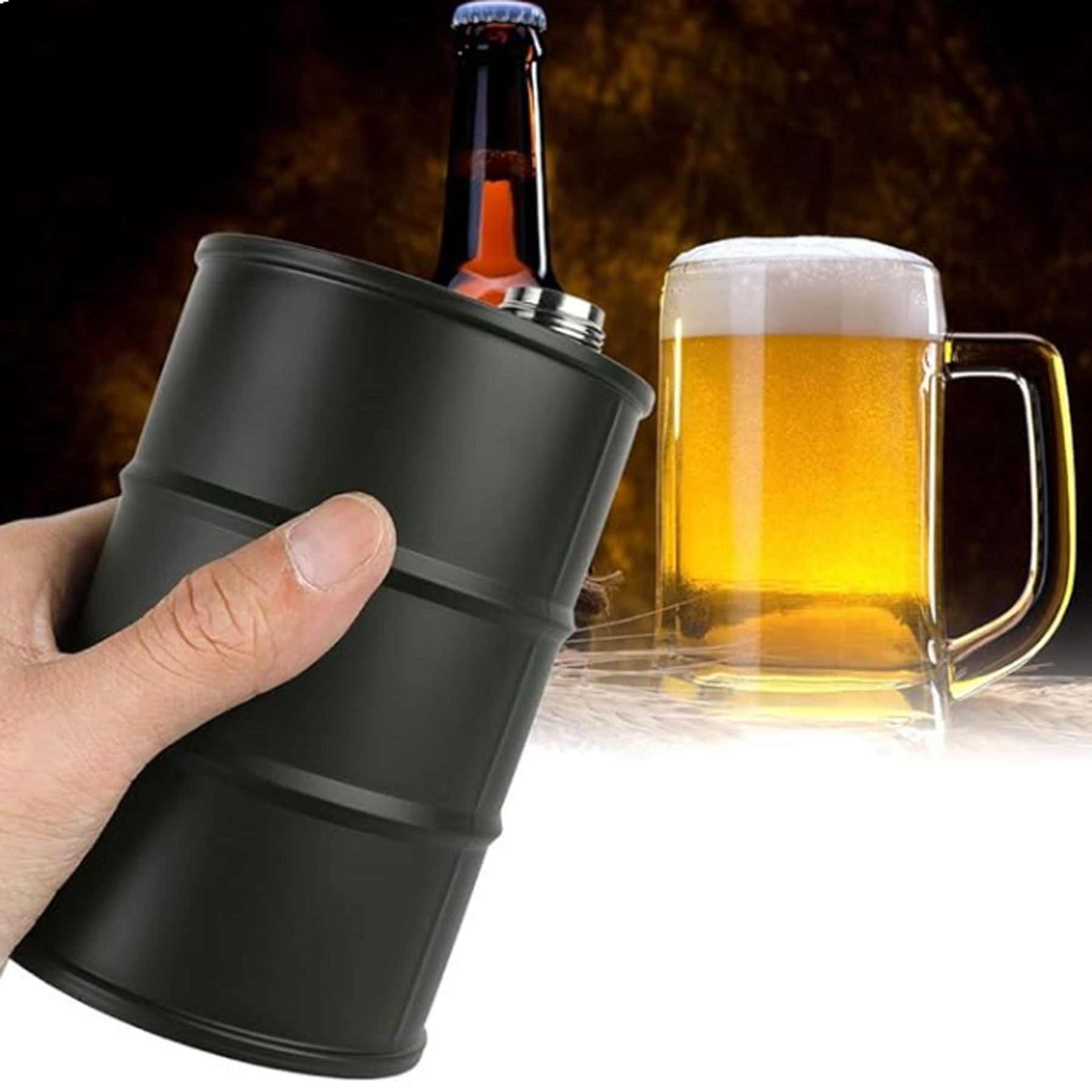 24OZ Stainless Steel Liquor Flasks, Gifts for Men, custom water bottle with logo imprint 2