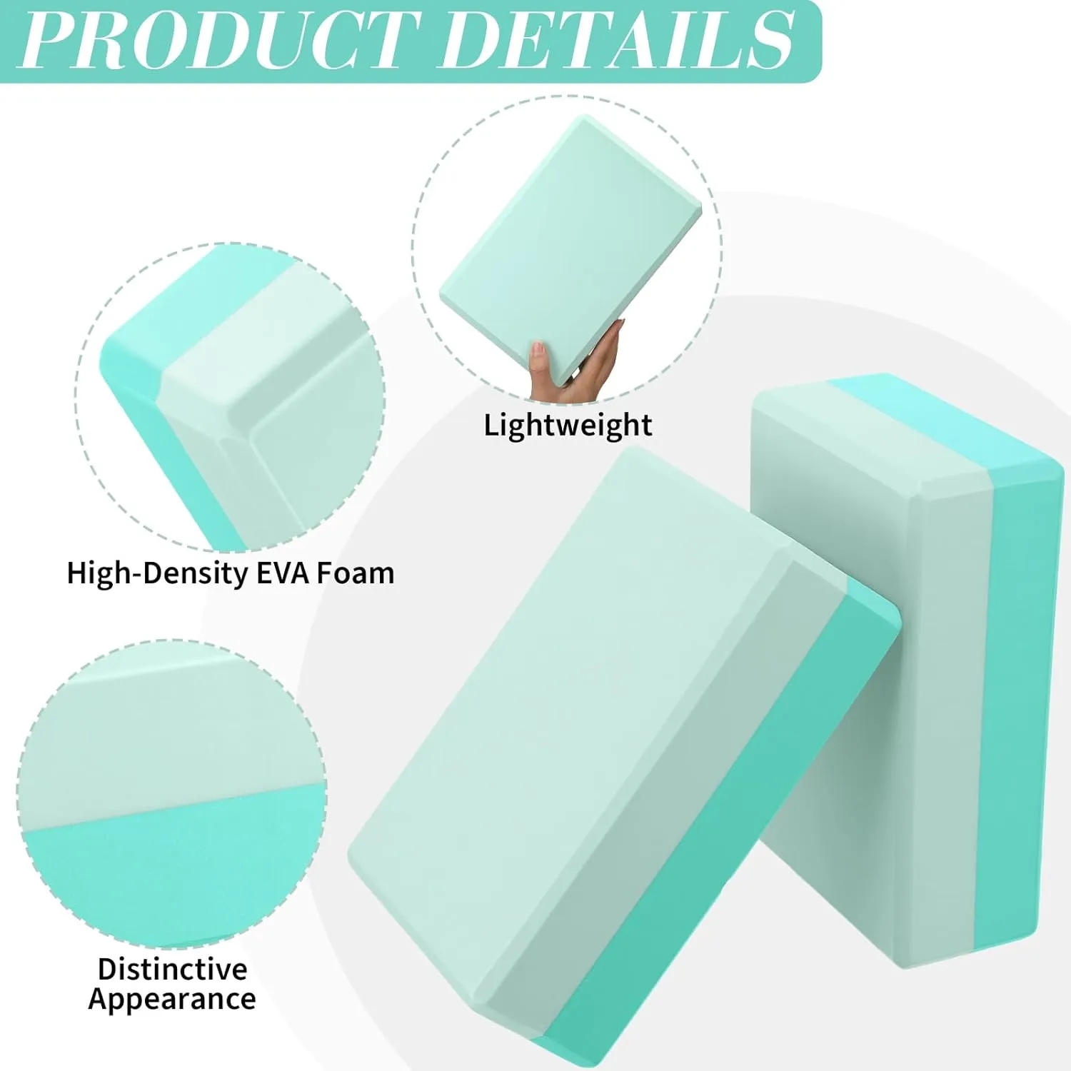 7oz High Density EVA Yoga Block 1