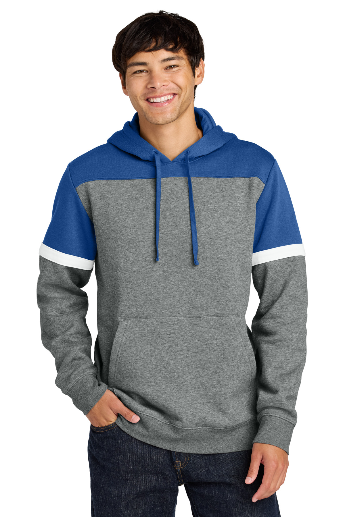 Sport-Tek Drive Fleece Colorblock Hoodie STF205 8