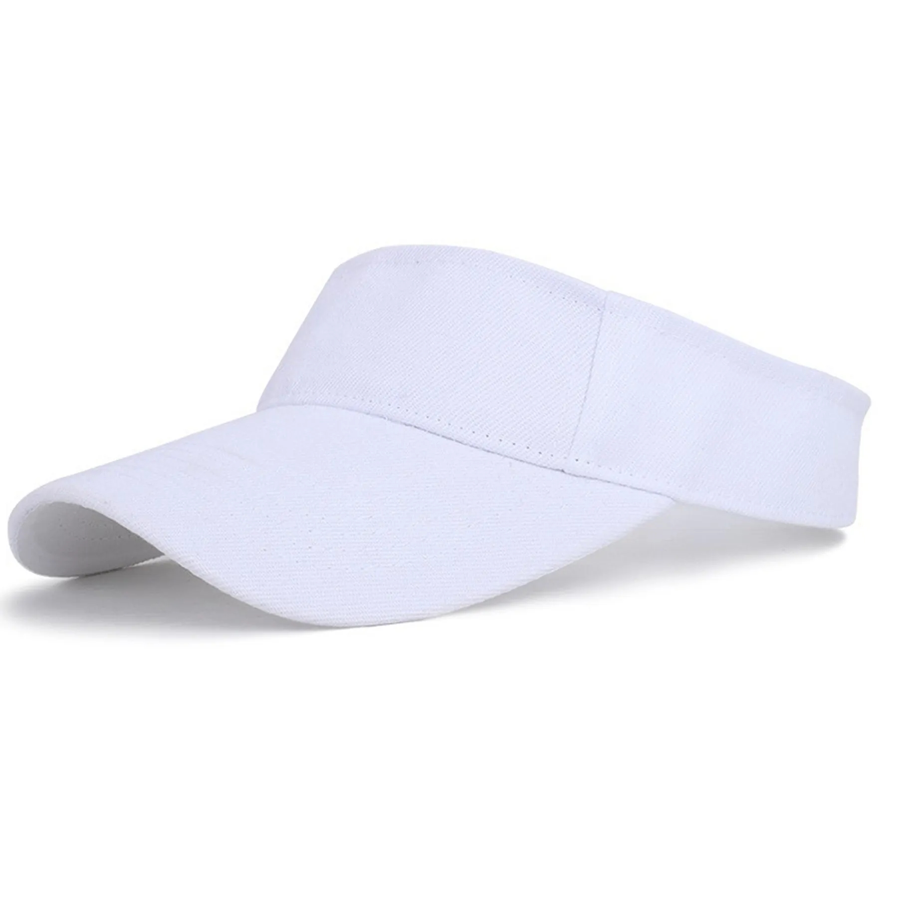 Sun Visor Women Large Brim UV Protection Empty Top Hats Caps 6