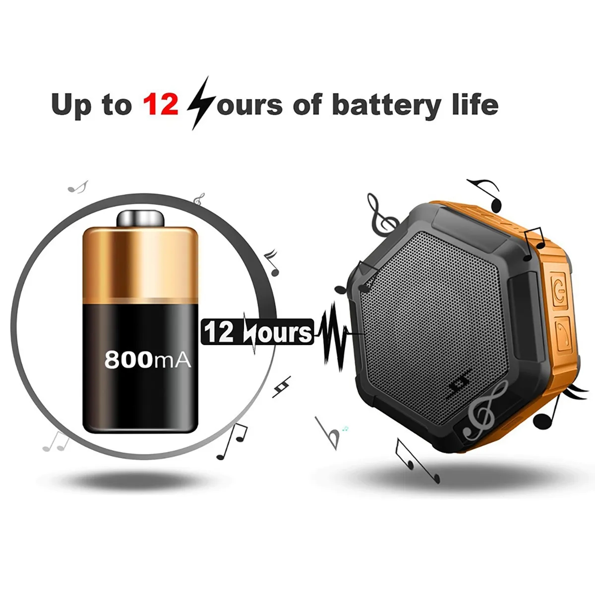 Bluetooth Outdoor Portable IP65  Waterproof Hexagon Speaker 2