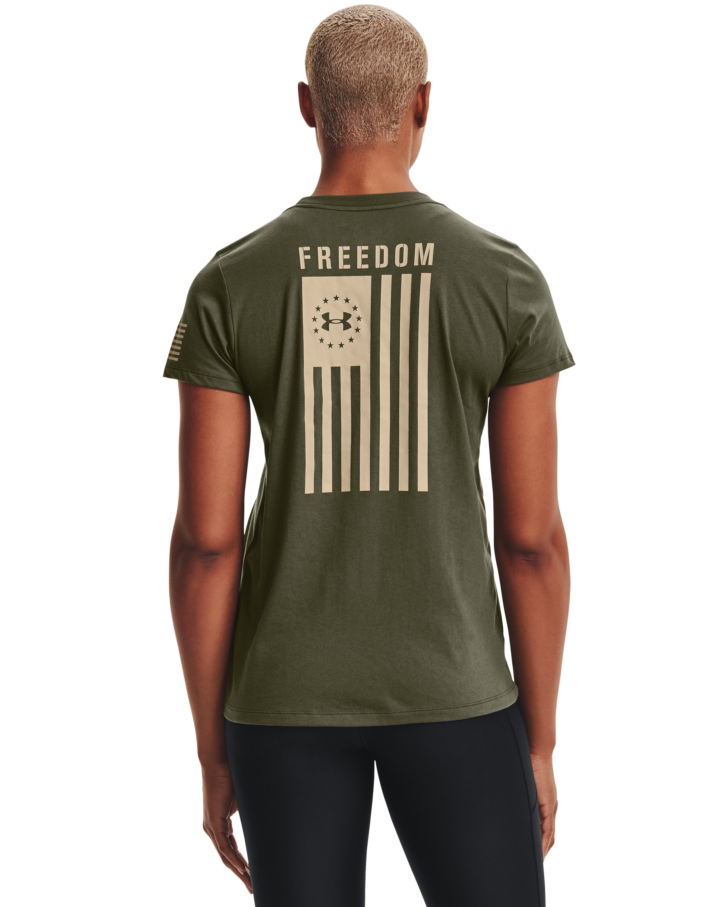 Women's UA Freedom Flag T-Shirt 1