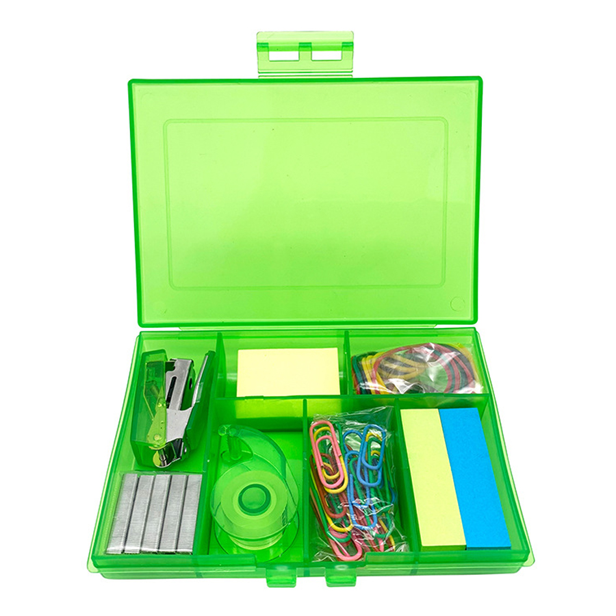 Back To School / Office Kit With Stapler, Staples, Sticky Notes, Rubber Bands, Paper Clips, And Tape 27