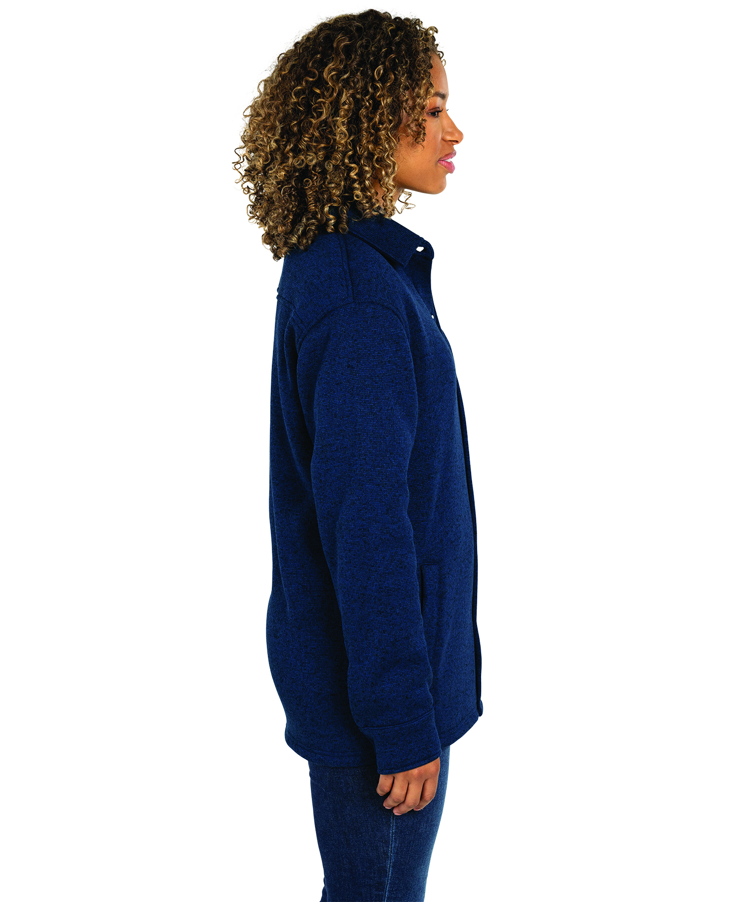 Heathered Fleece Snap Shacket 10