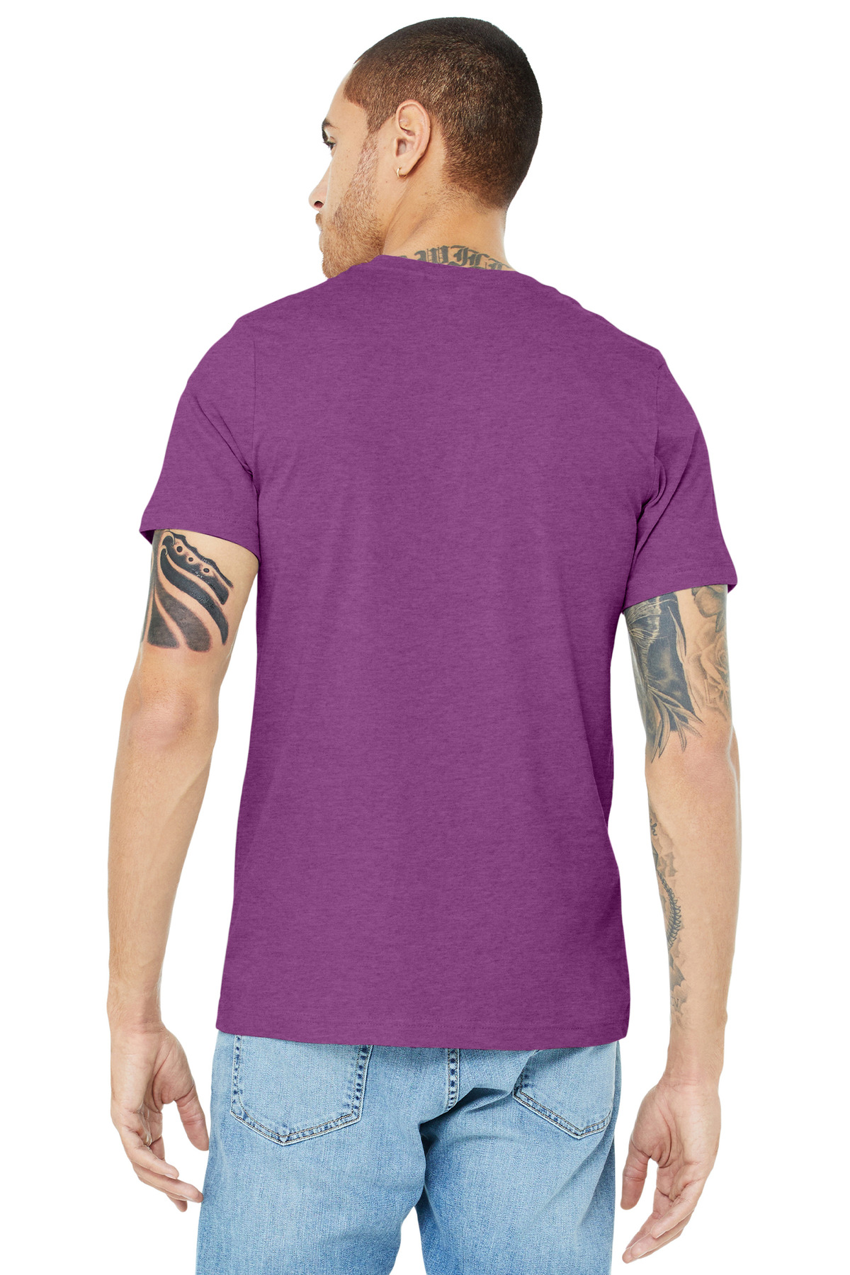 BELLA+CANVAS Unisex Heather CVC Short Sleeve Tee. BC3001CVC 204