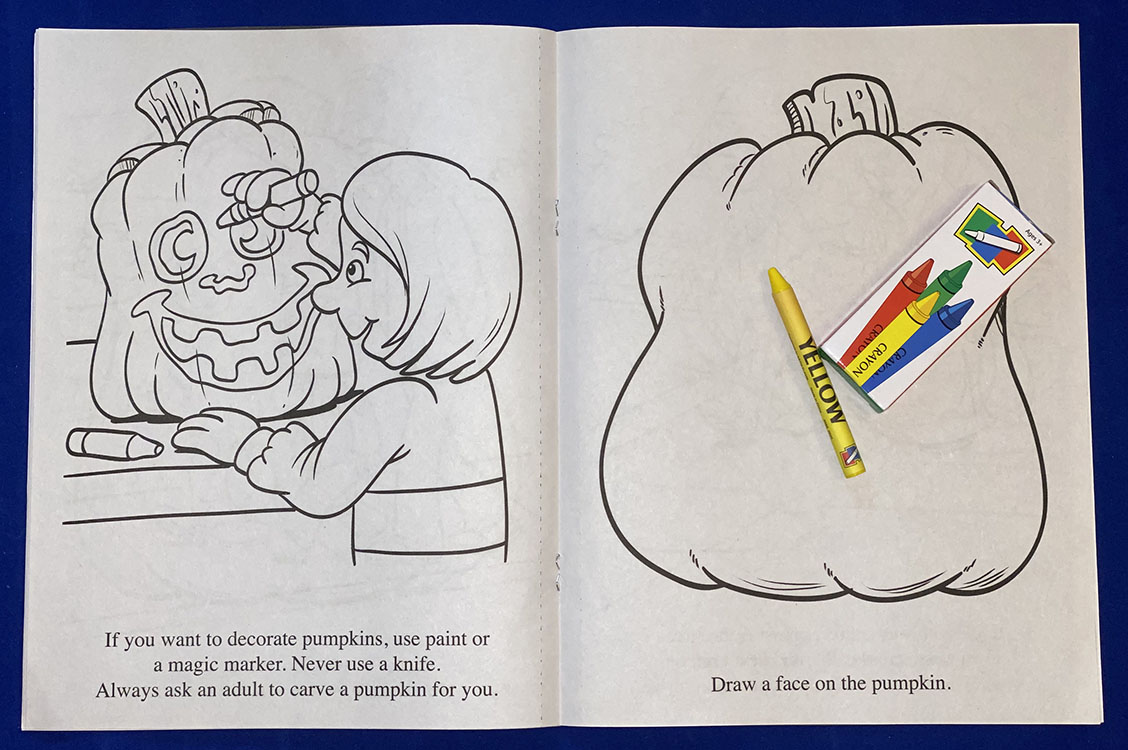 COLORING SET - Halloween Safety Coloring Book Fun Pack 6