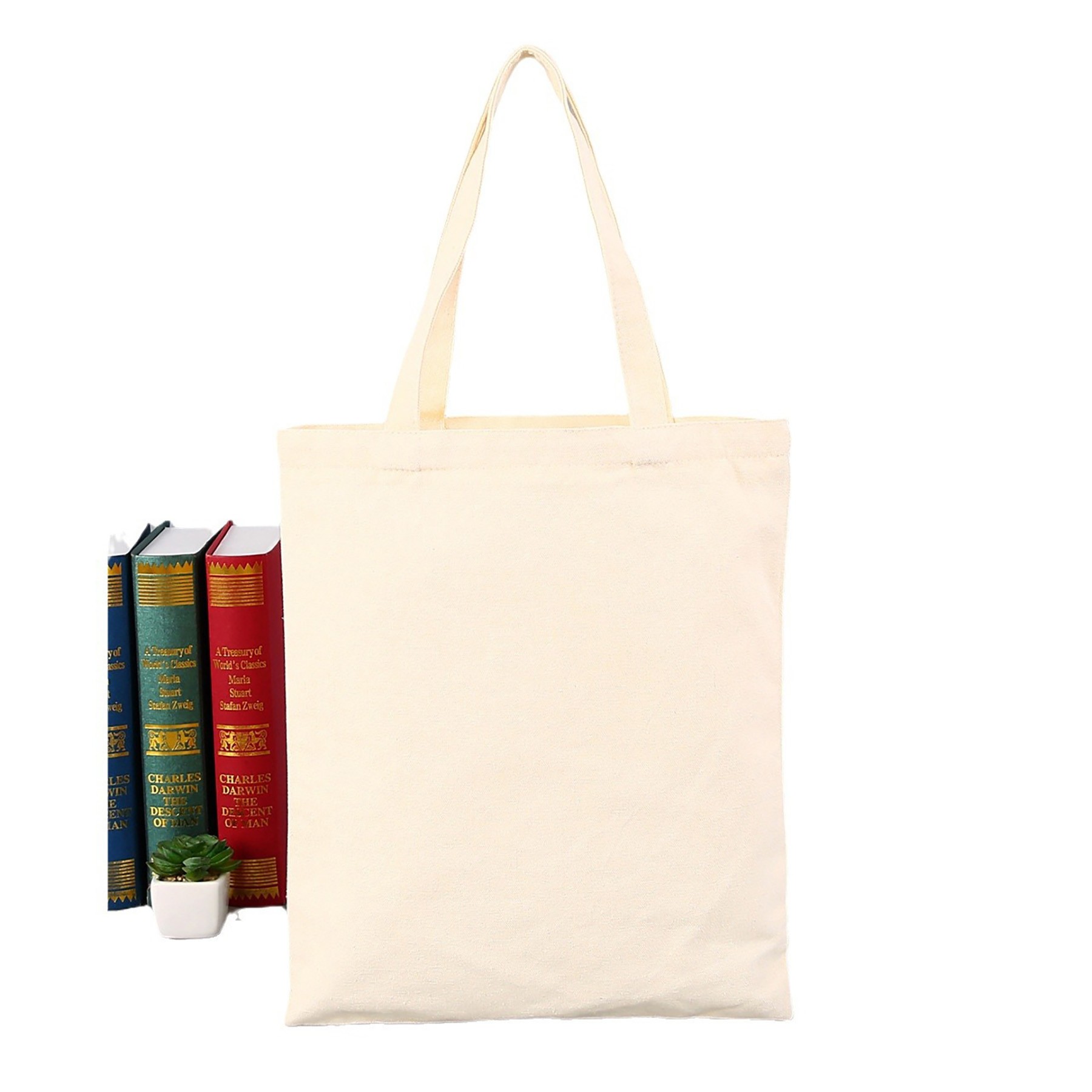 Natural Color Cotton Canvas Tote Bag, custom tote bag with logo imprint 4
