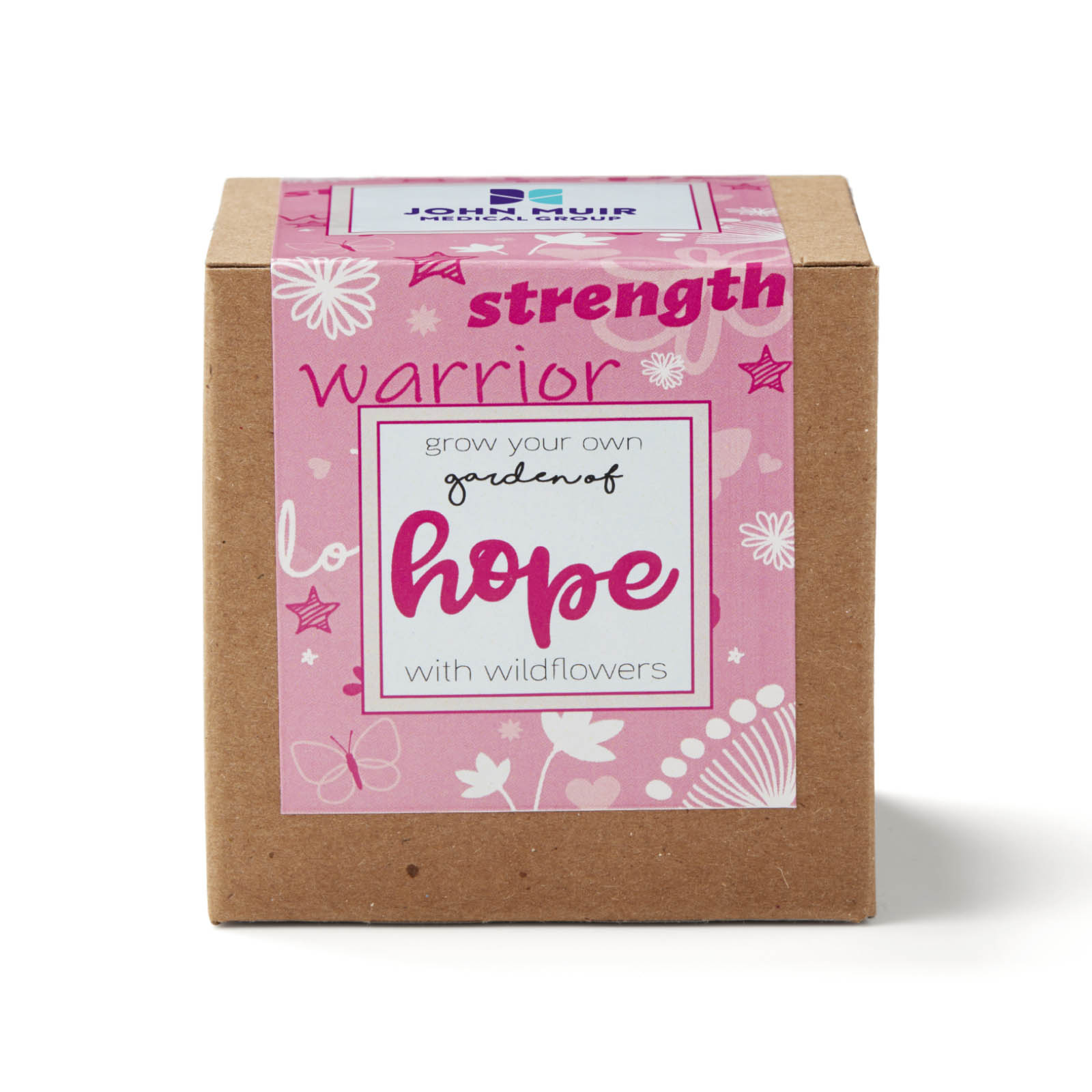 Pink Garden of Hope Planter in Kraft Gift Box 3