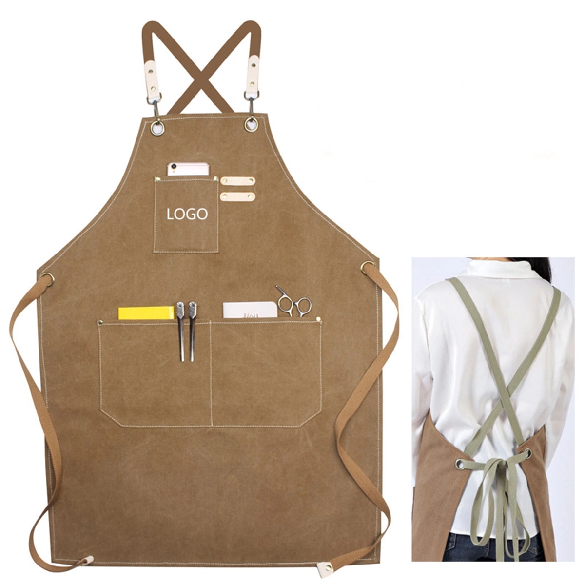 Chef Aprons For Men Women With Large Pockets 6