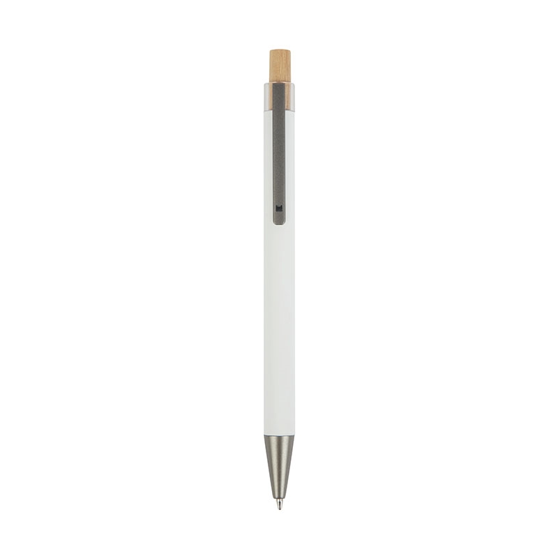 Arundi Recycled Aluminum Pen With Bamboo Plunger 40