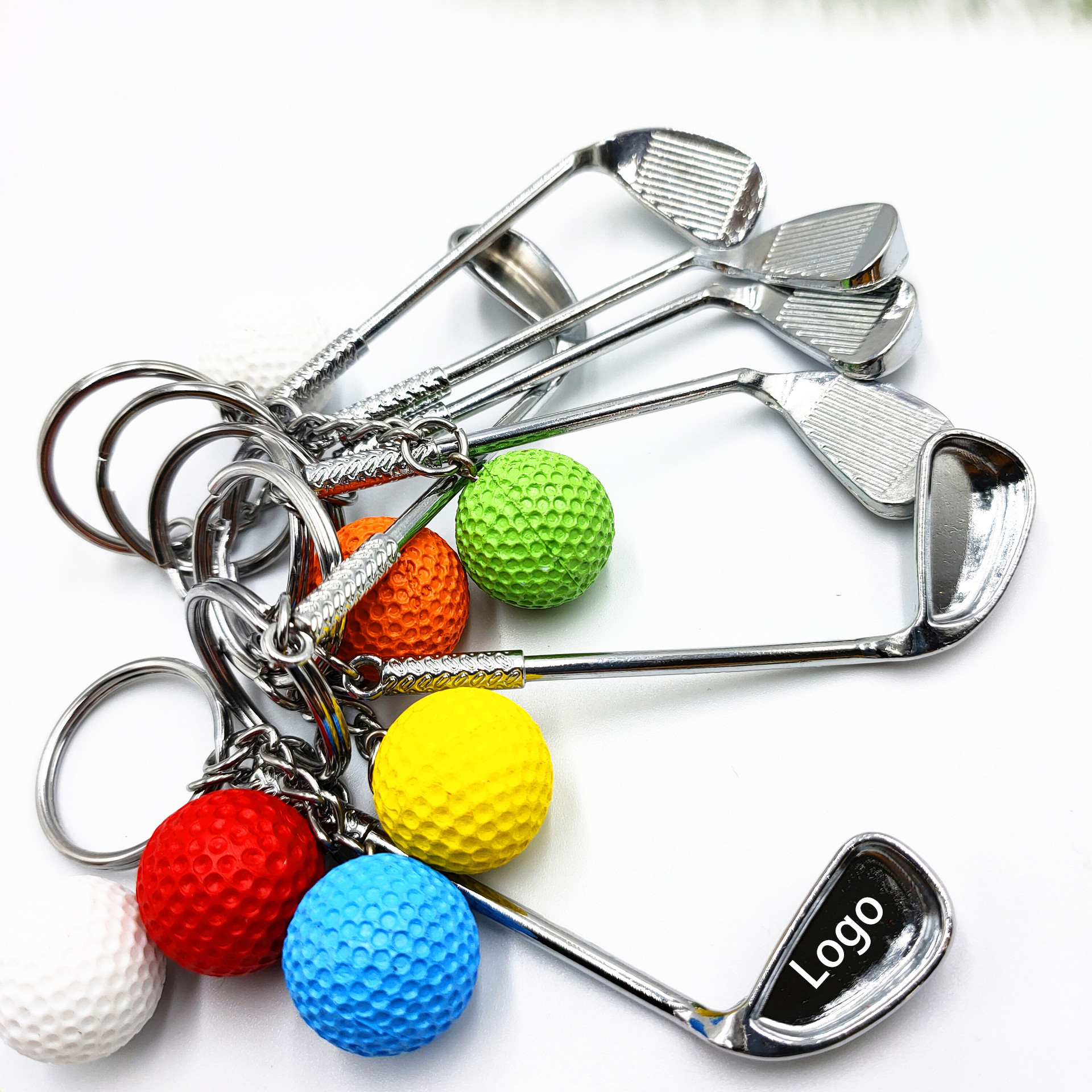 2 in 1 Golf Metal Keychain 2
