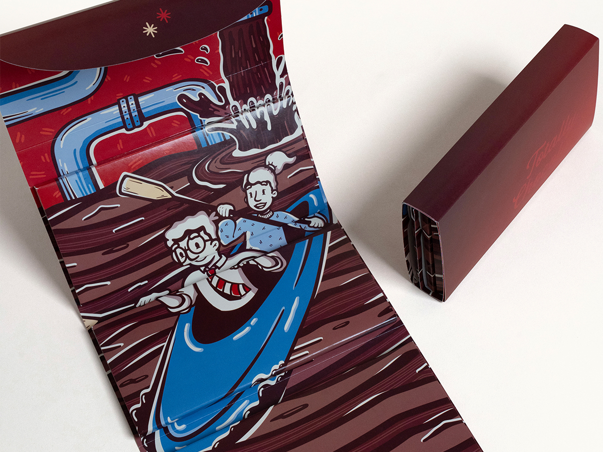 Grand Chocolate Storyteller with 9 Custom Engraved Chocolate Bars 10
