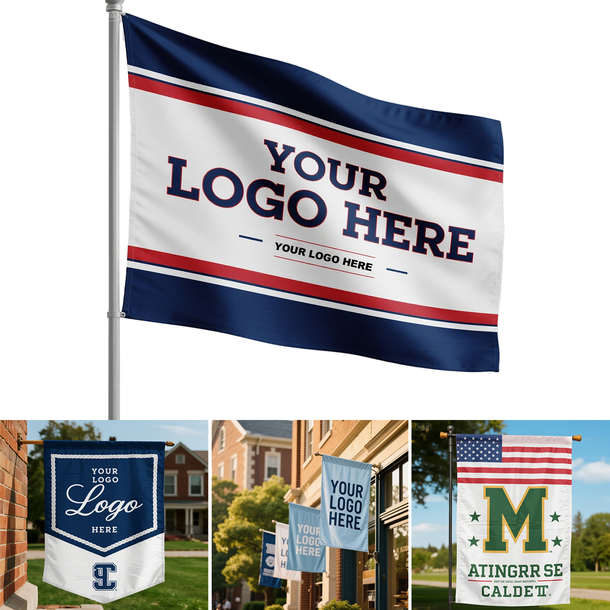3' x5' Double Sided Custom Flag 3