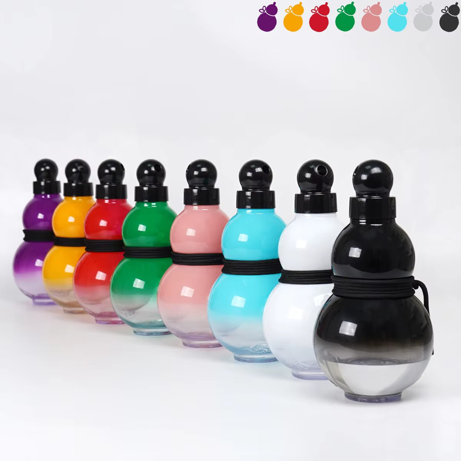 30oz Reusable Screw Top Leak Proof Gourd Water Bottle, custom water bottle with logo imprint 8