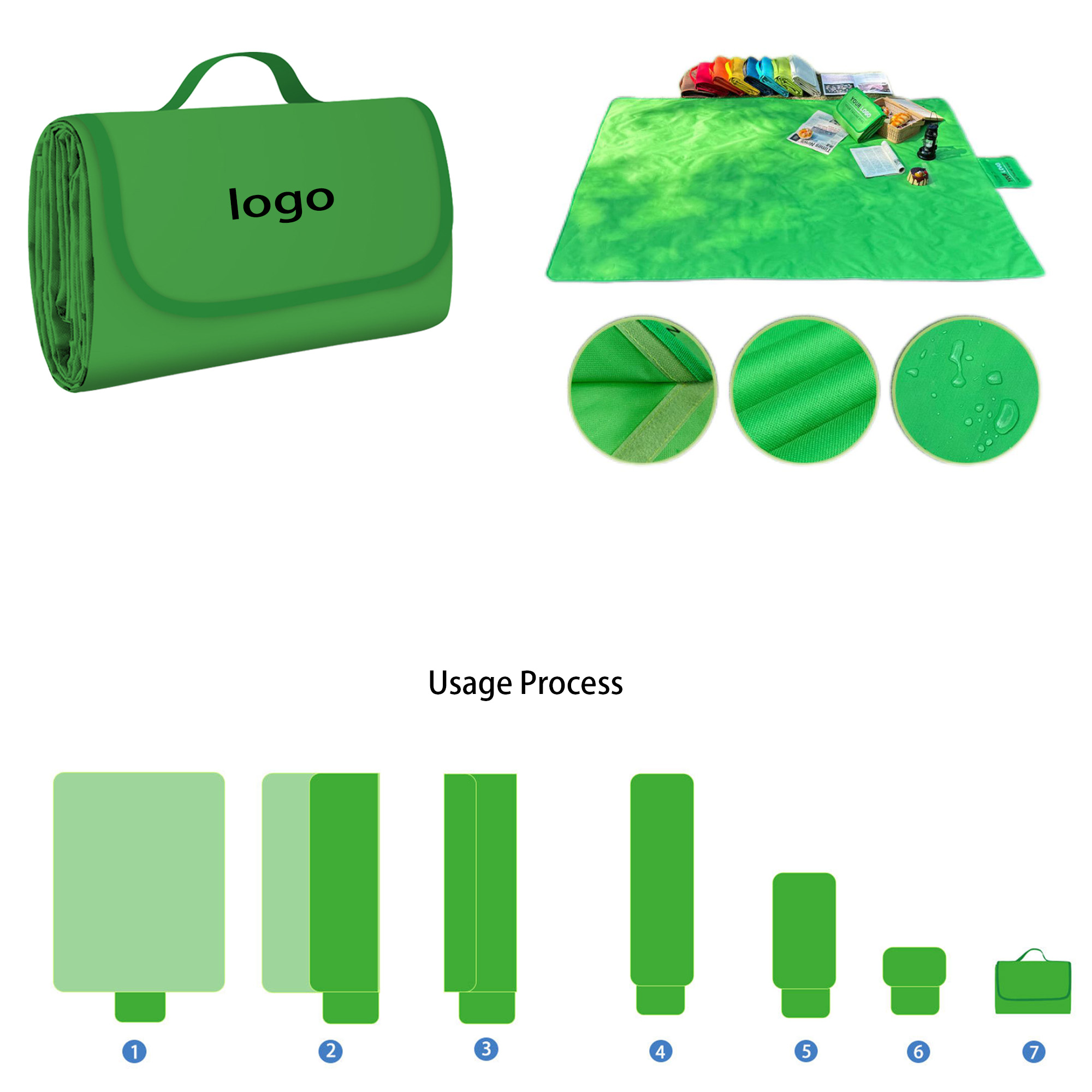 79" x 59" Camping Waterproof Blanket 4