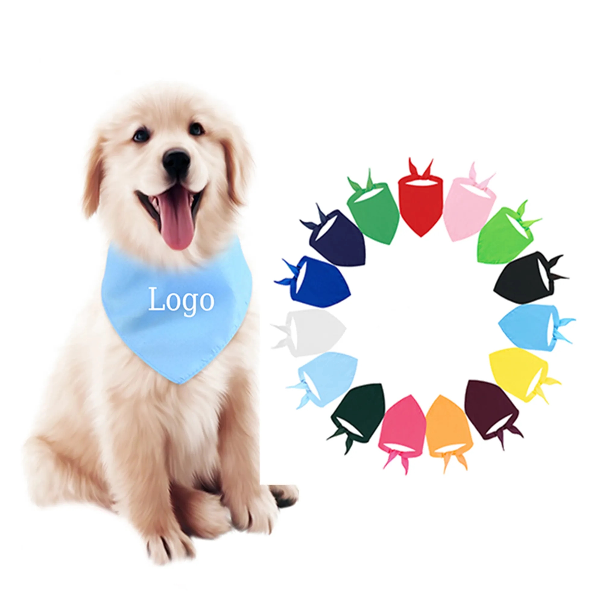Custom Pet Bandana Dog Cat Triangle Bib 3