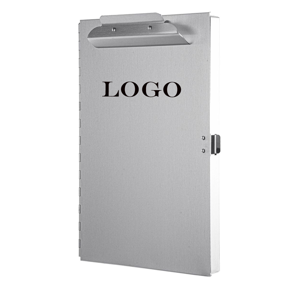 Durable Side Opening Aluminum Clipboard w/ Storage. 2