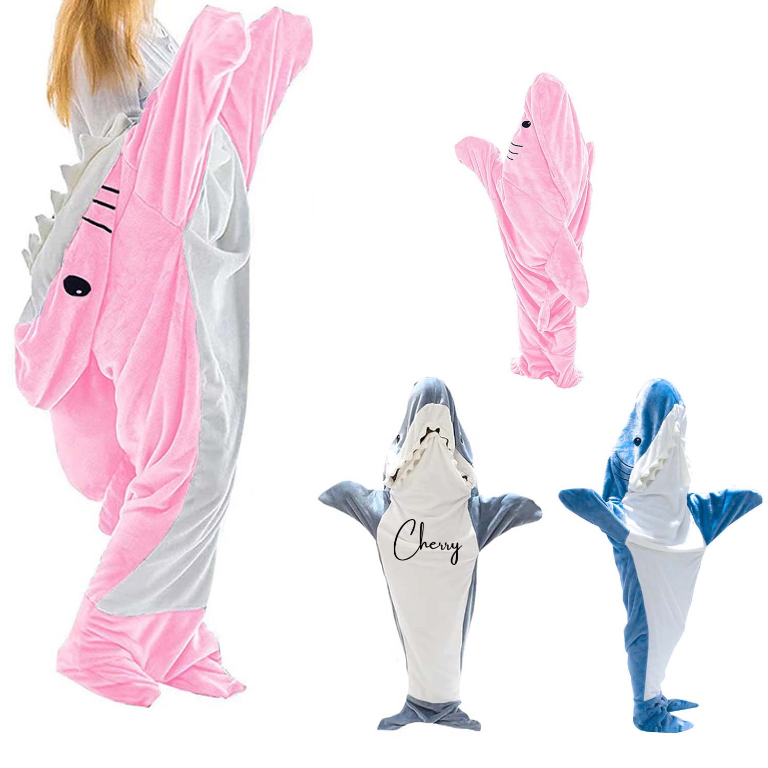 Shark Blanket Adult Hoodie, custom hoodie or sweatshirt with logo imprint 2