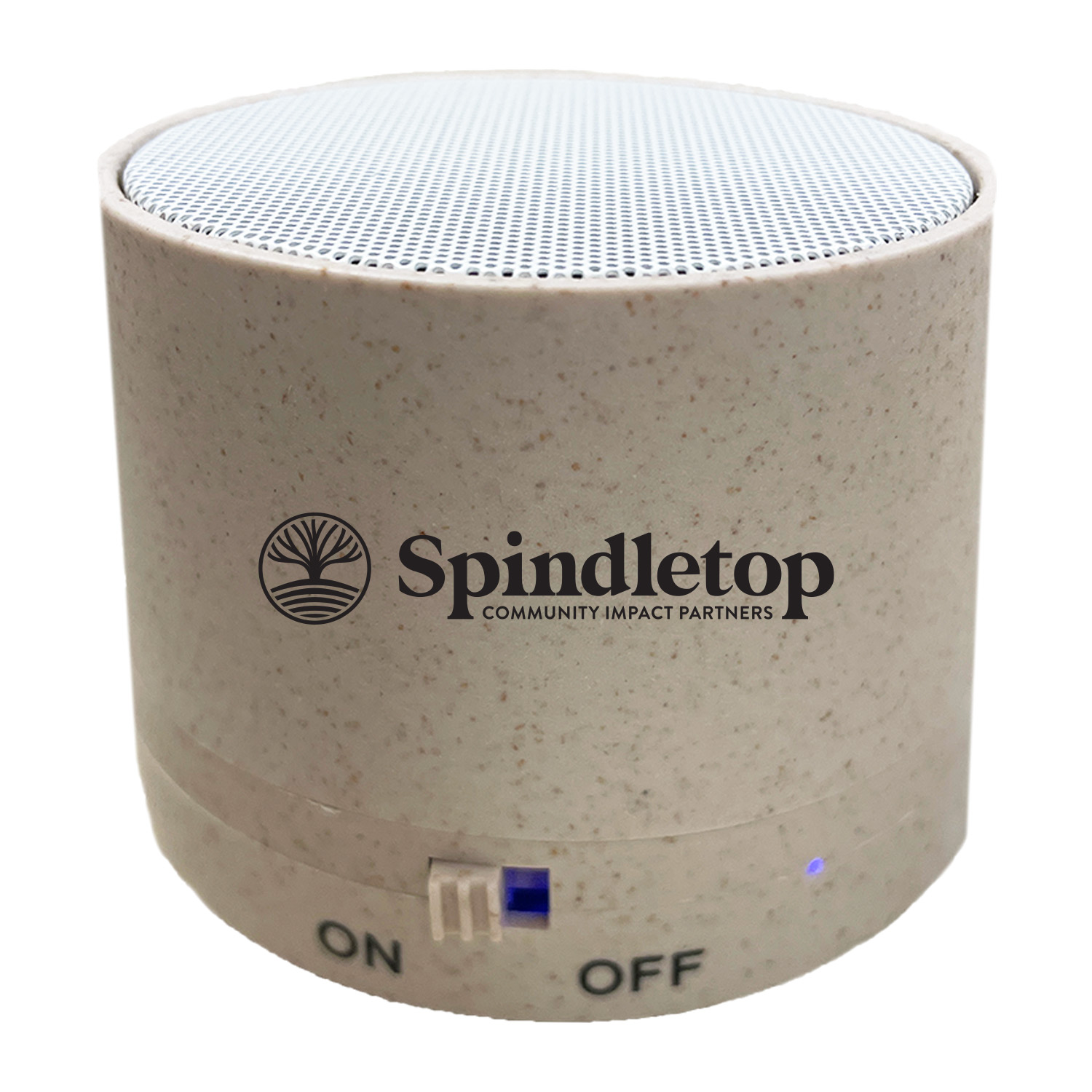 Eco-Friendly Wheat Fiber Round Bluetooth Speaker