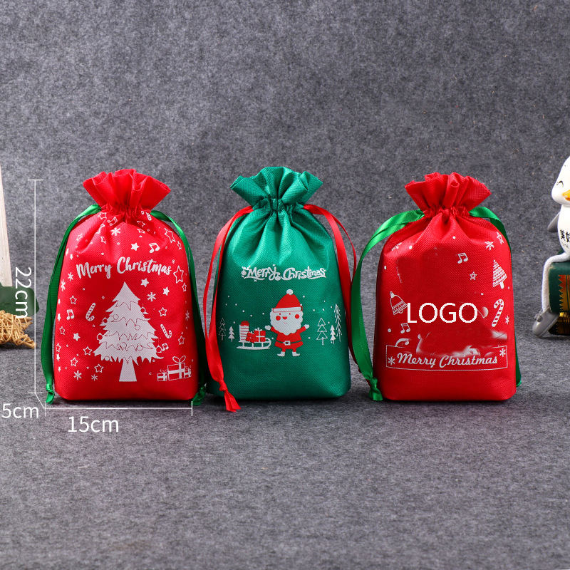 70gsm Quality Non woven Candy Pouch for Christmas 1