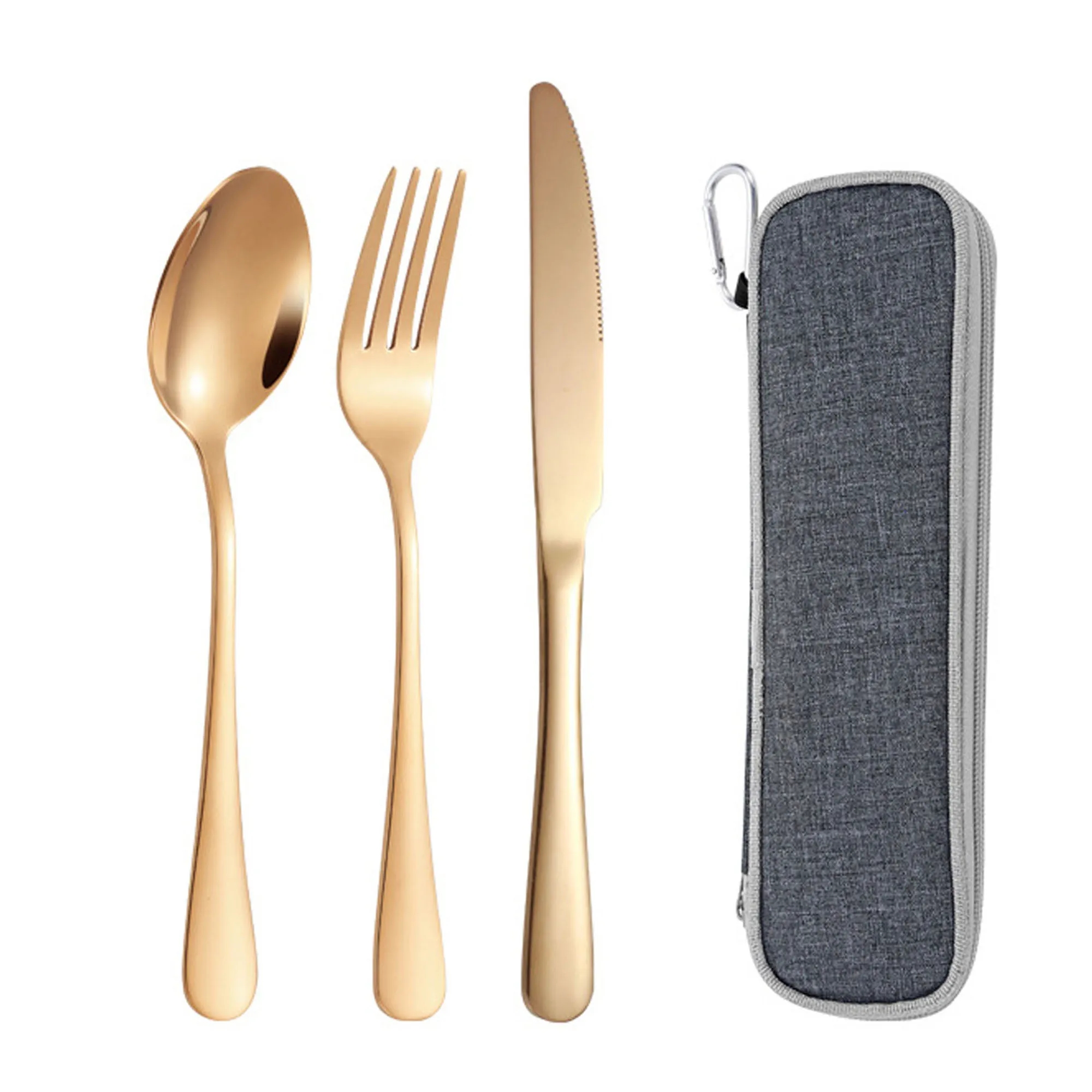 Stainless Steel Knife Fork Spoon Tableware Set 4