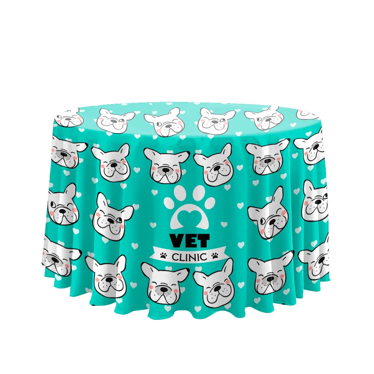 7.5' Circular Table Cover-Full Coverage-Sublimation 1