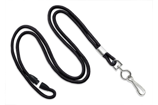1/8" Round Braid Lanyard with Breakaway (J-Hook) 26
