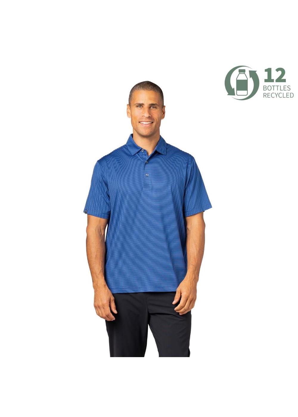 Storm Creek Men's Optimist II Microstripe Short Sleeve Polo 10
