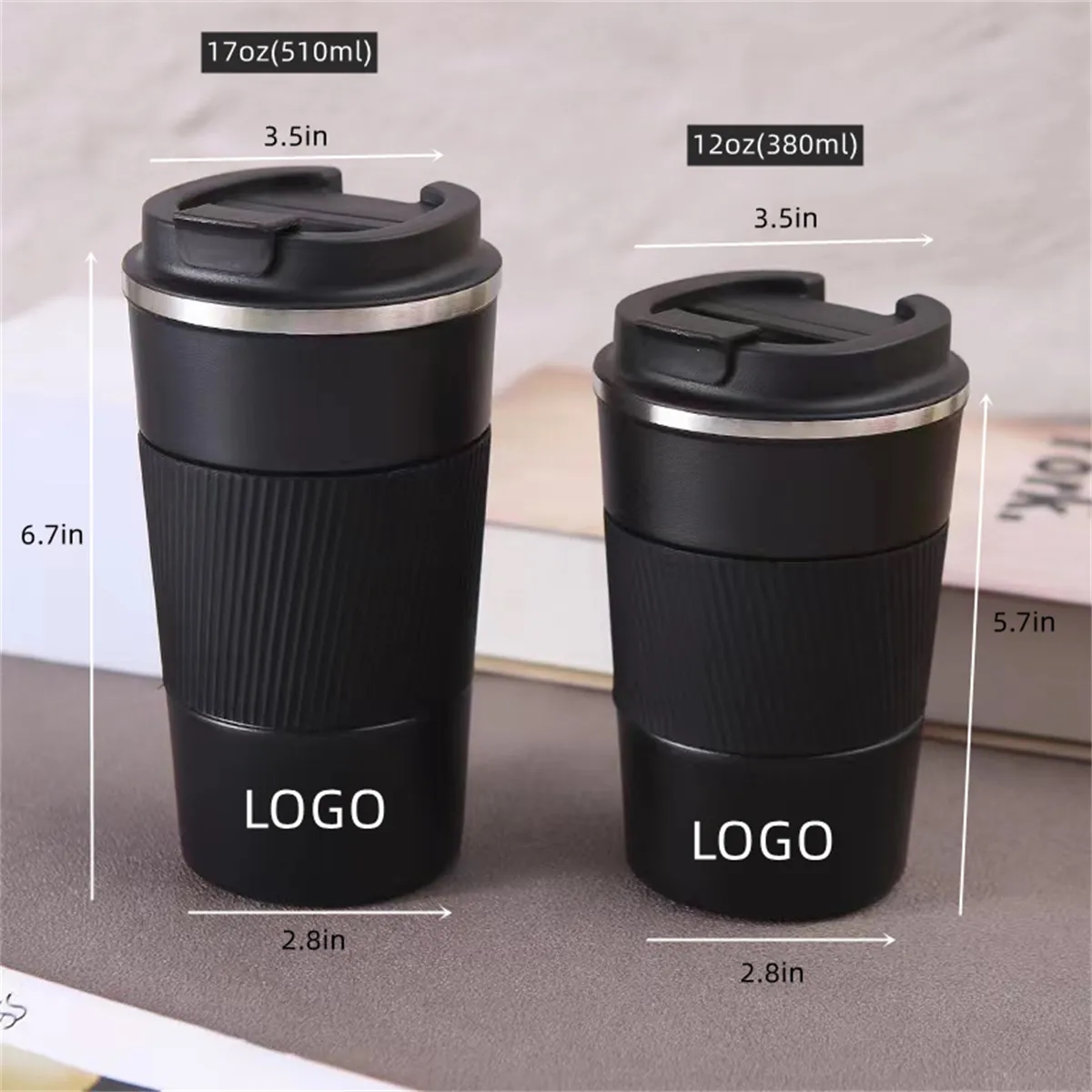 12oz Travel Mug Insulated Coffee Cup 6