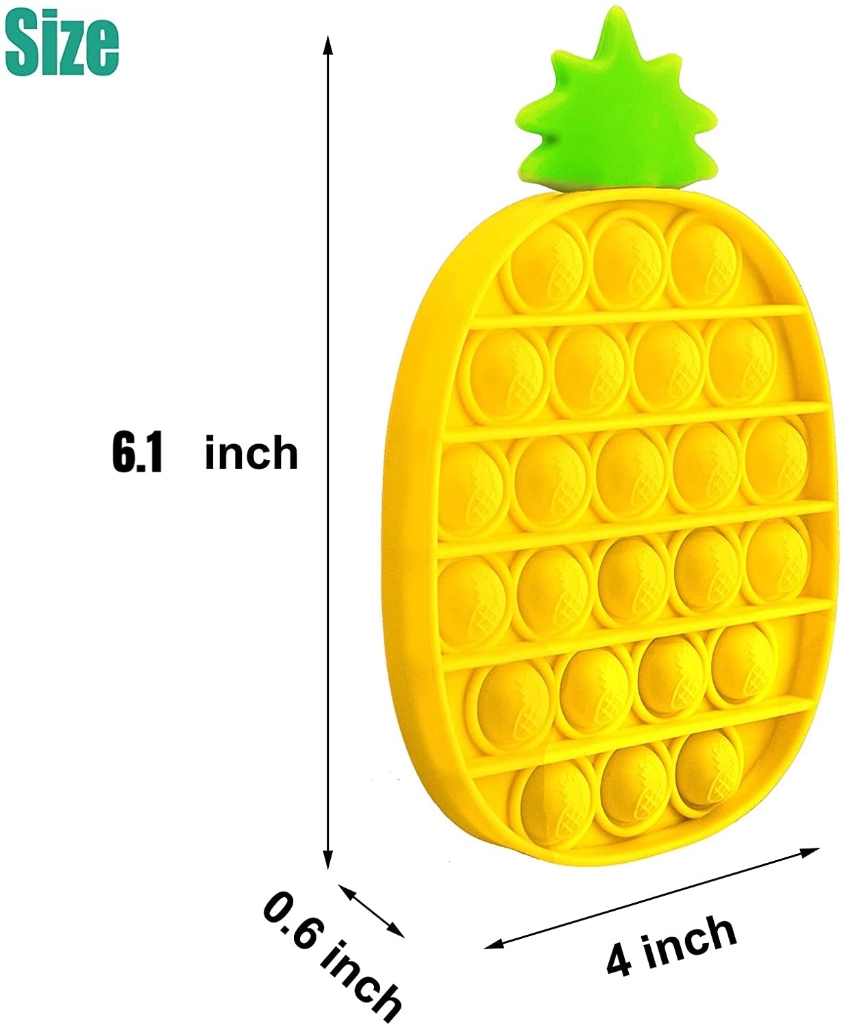 Pineapple Push Bubble Sensory Fidget Toys 3