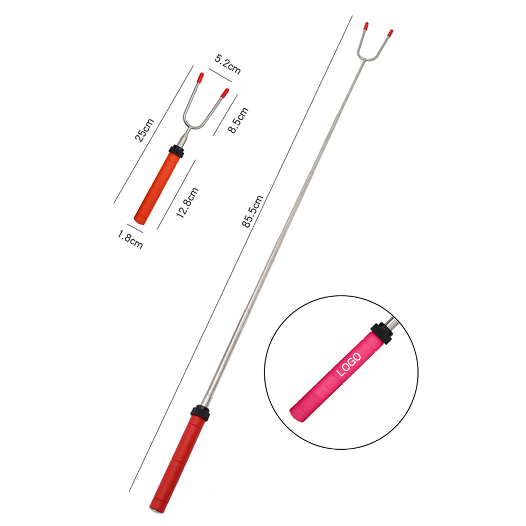 Roasting Sticks Telescopic Fork 1