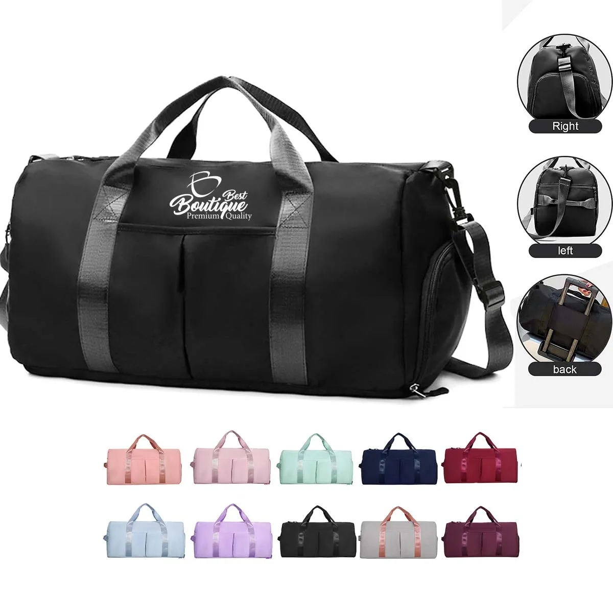 Unisex Multicolor Waterproof Foldable Travel Duffel Tote Bag 2