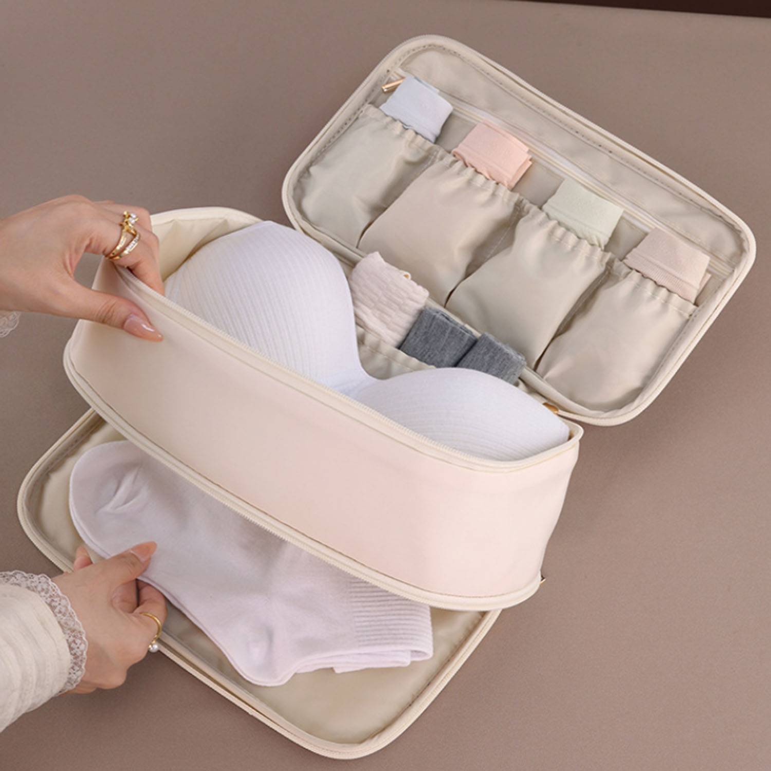 Waterproof Memory Fabric Lingerie Travel Storage Bag 5