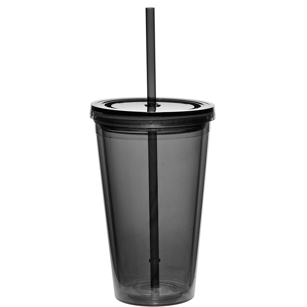 16 oz Double Wall Acrylic Tumbler with Straw 8