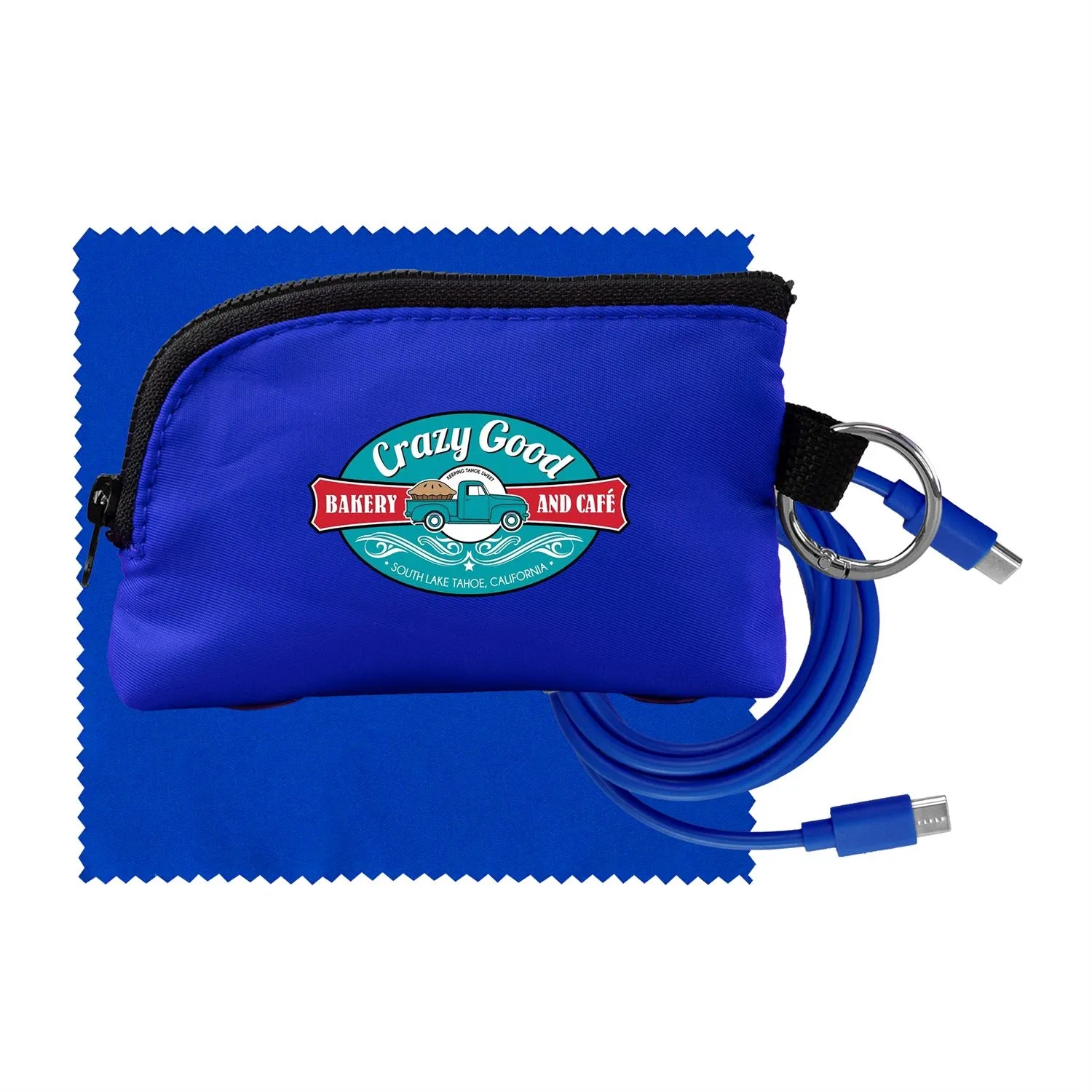 Zip Around C to C Cable & Cloth Set 8