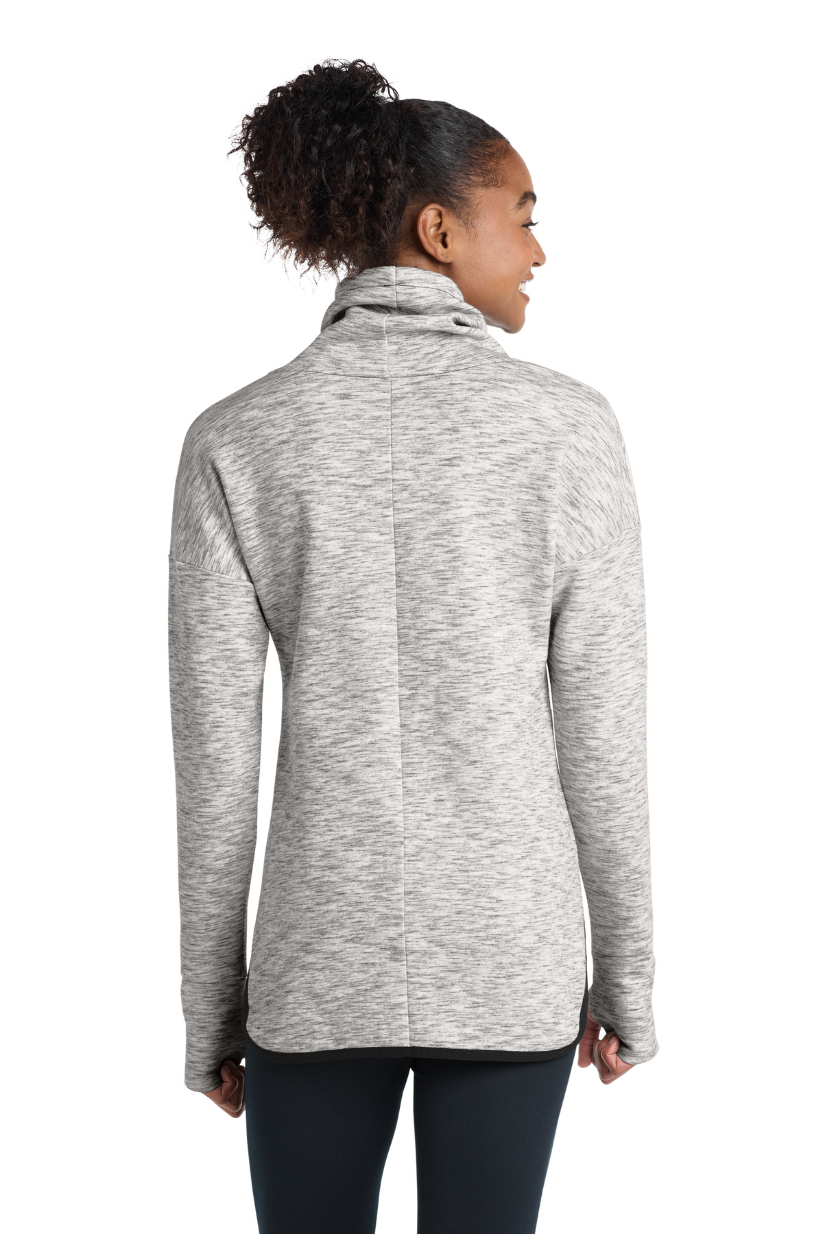Sport-Tek Women's Triumph Cowl Neck Pullover LST280, custom hoodie or sweatshirt with logo imprint 27